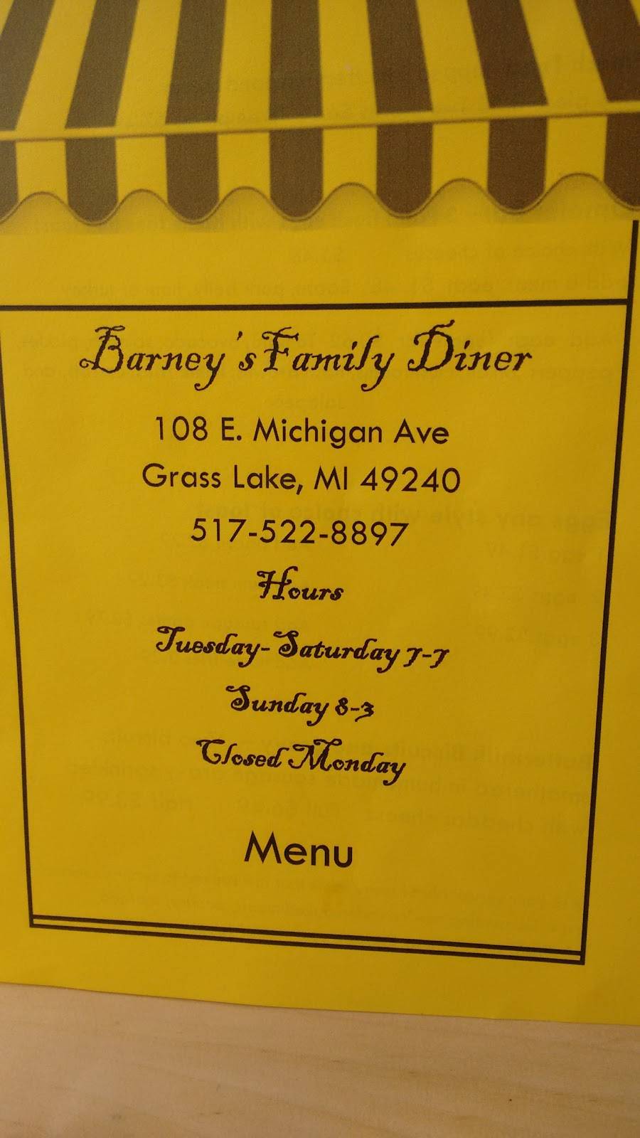 Grass Lake Diner | restaurant | 108 E Michigan Ave, Grass Lake, MI 49240, USA | 2486634334 OR +1 248-663-4334