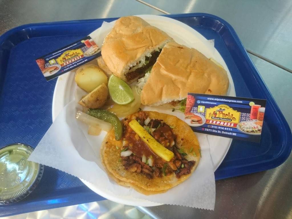 Mi Pueblo Express | restaurant | 7271 Dix Ave, Detroit, MI 48209, USA | 3139144111 OR +1 313-914-4111