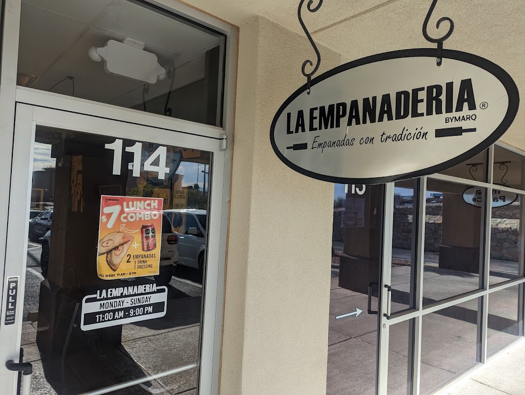 La Empanaderia | restaurant | 5380 N Mesa St #114, El Paso, TX 79912, USA | 9152755460 OR +1 915-275-5460