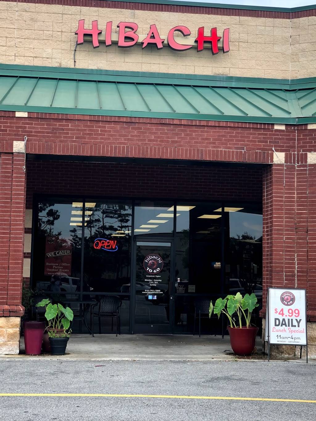 Hibachi To Go | restaurant | 6932 Market St, Wilmington, NC 28411, USA | 9107917800 OR +1 910-791-7800