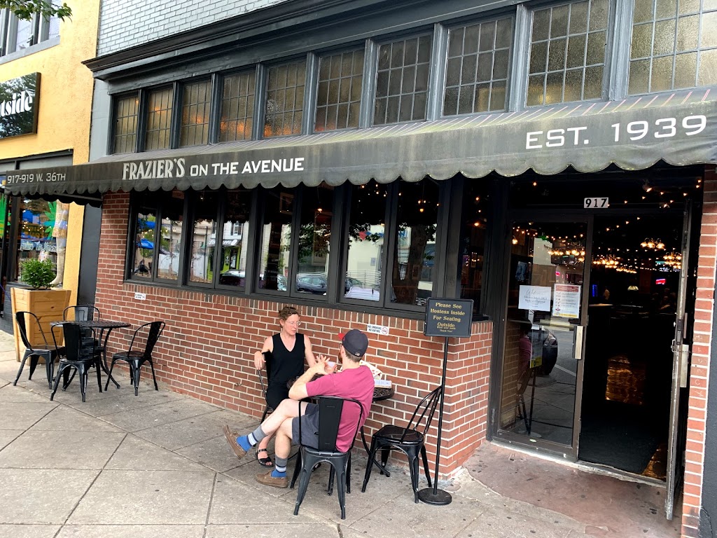 Fraziers On the Avenue | restaurant | 919 W 36th St, Baltimore, MD 21211, USA | 4106624914 OR +1 410-662-4914
