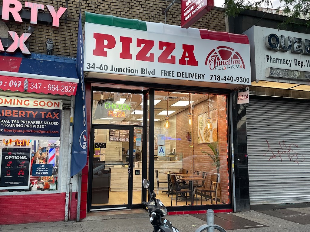 Junction Pizza & Pasta | restaurant | 34-60 Junction Blvd, Queens, NY 11372, USA | 7184409300 OR +1 718-440-9300