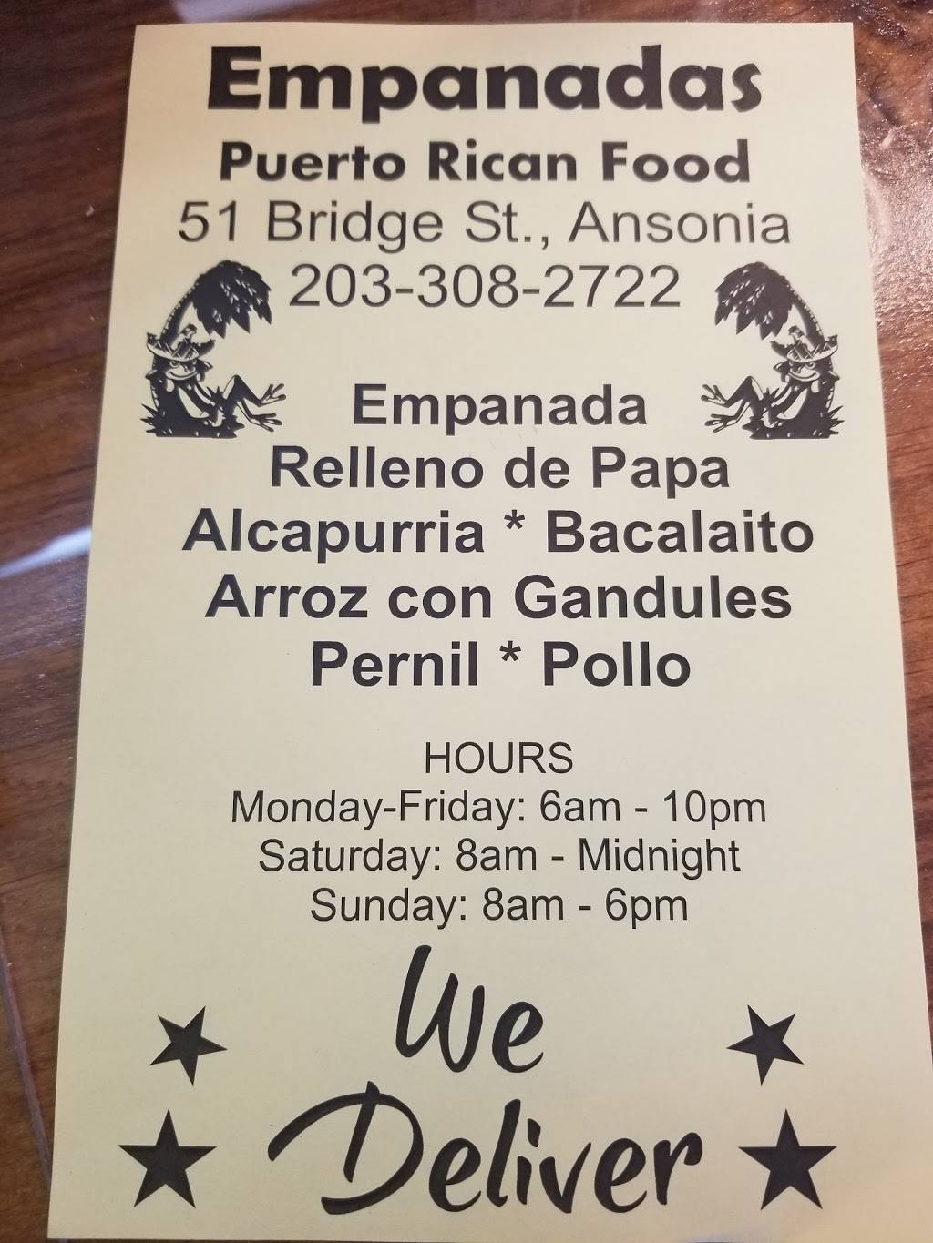 Empanadas | restaurant | 51 Bridge St, Ansonia, CT 06401, USA | 2033082722 OR +1 203-308-2722