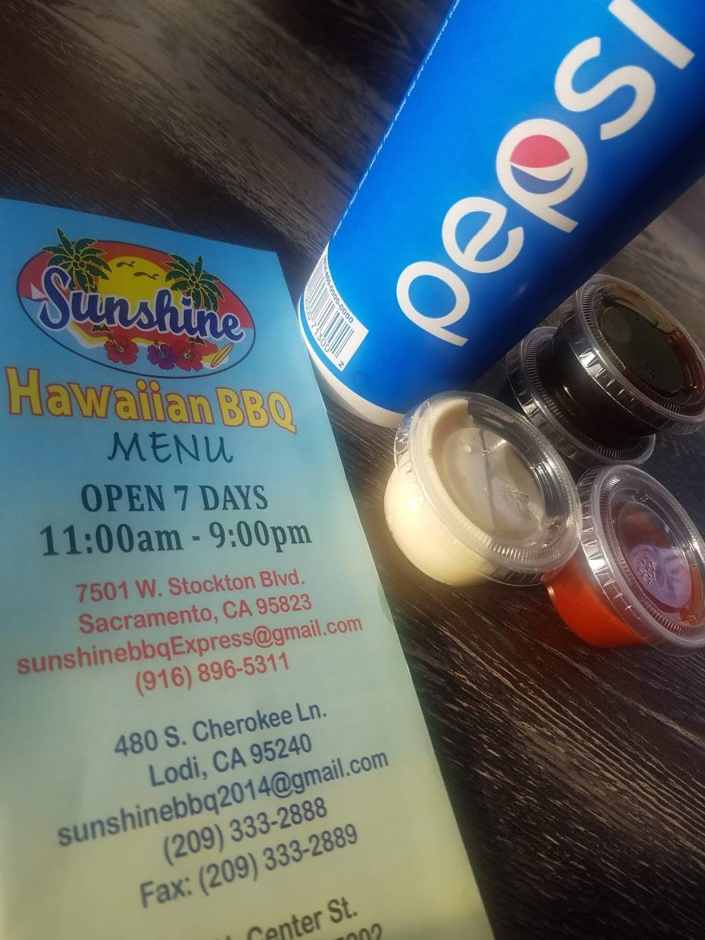 Sunshine BBQ express | restaurant | 110 W Stockton Blvd, Sacramento, CA 95823, USA | 9168965311 OR +1 916-896-5311