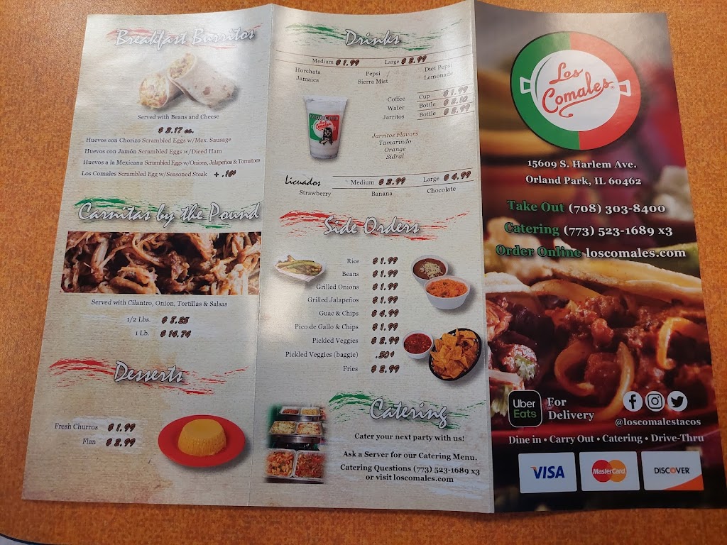 Taqueria Los Comales Orland Park | restaurant | 15609 S Harlem Ave, Orland Park, IL 60462, USA | 7083038400 OR +1 708-303-8400