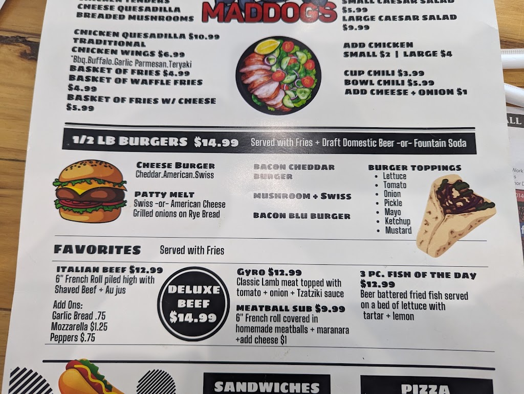 Maddogs Bar and Grill | restaurant | 705 E Main St, Genoa, IL 60135, USA | 7793820066 OR +1 779-382-0066