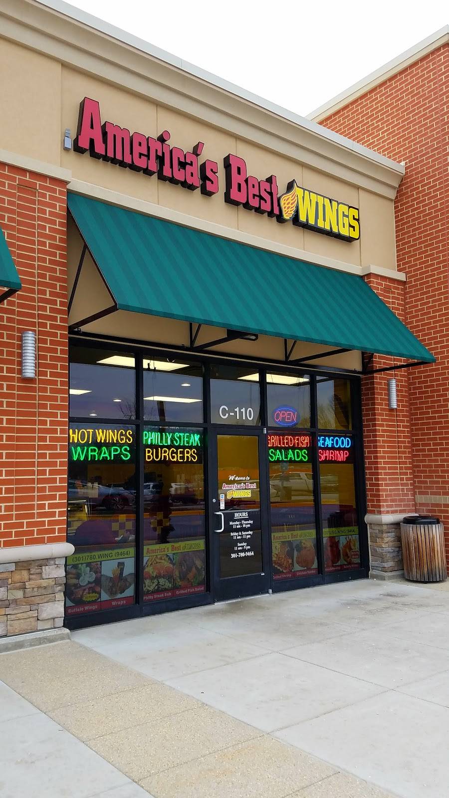 Americas Best Wings | restaurant | 7611 Crain Hwy C110, Upper Marlboro, MD 20772, USA | 3017809464 OR +1 301-780-9464