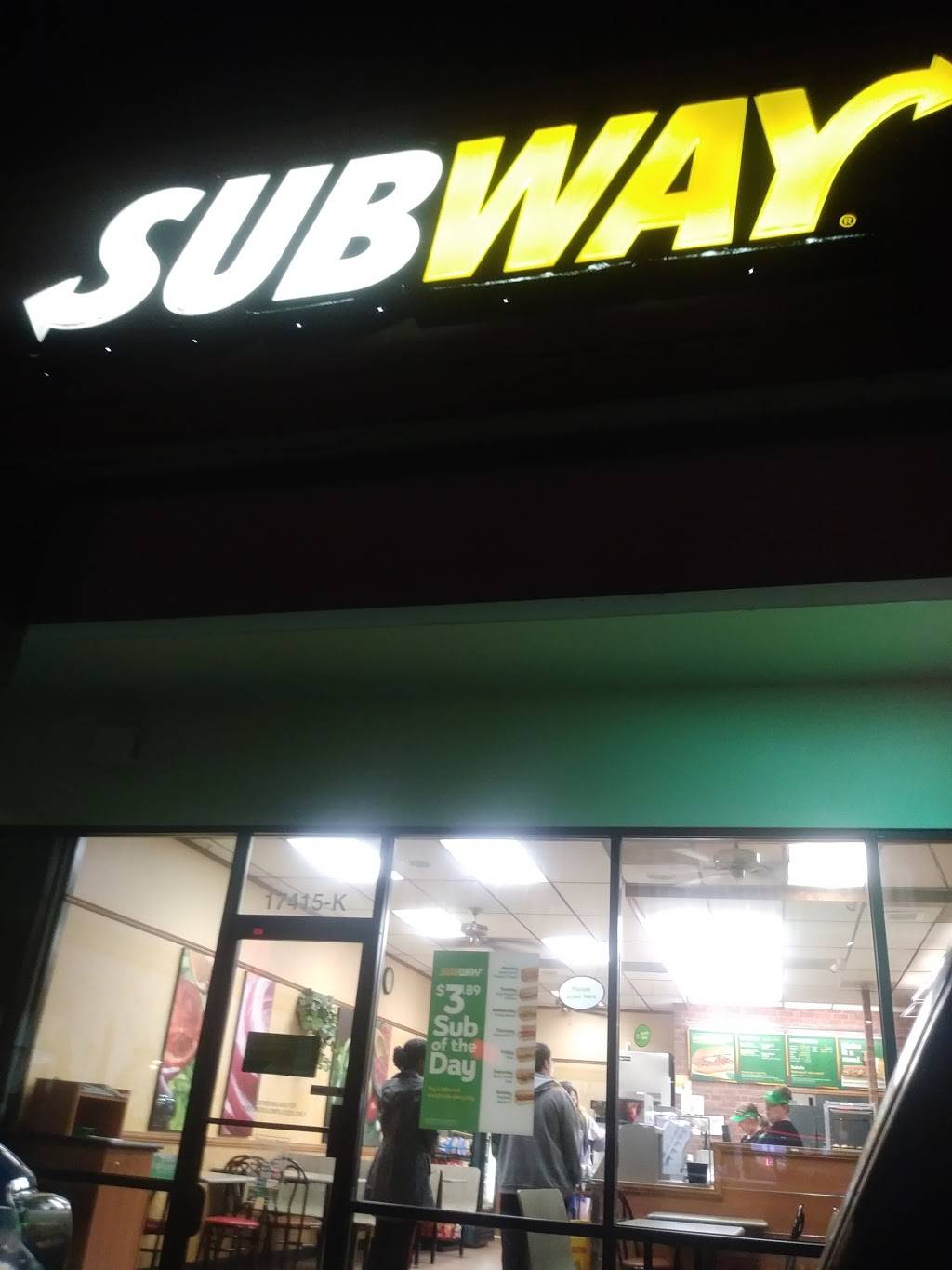 Subway | meal takeaway | 17415 Pacific Ave S Suite K, Spanaway, WA 98387, USA | 2535351758 OR +1 253-535-1758