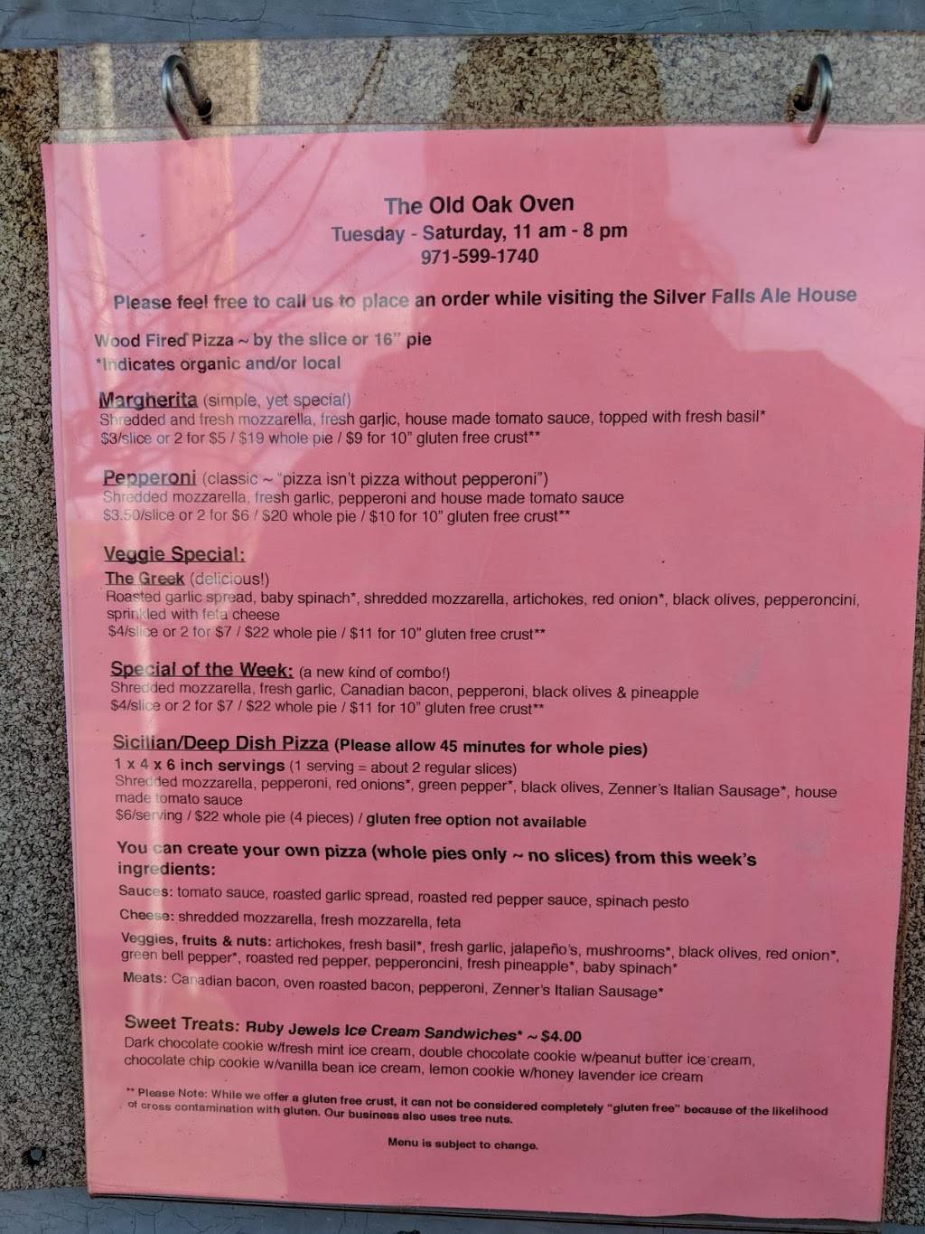 The Old Oak Oven | meal takeaway | 206 Jersey St, Silverton, OR 97381, USA | 9715991740 OR +1 971-599-1740