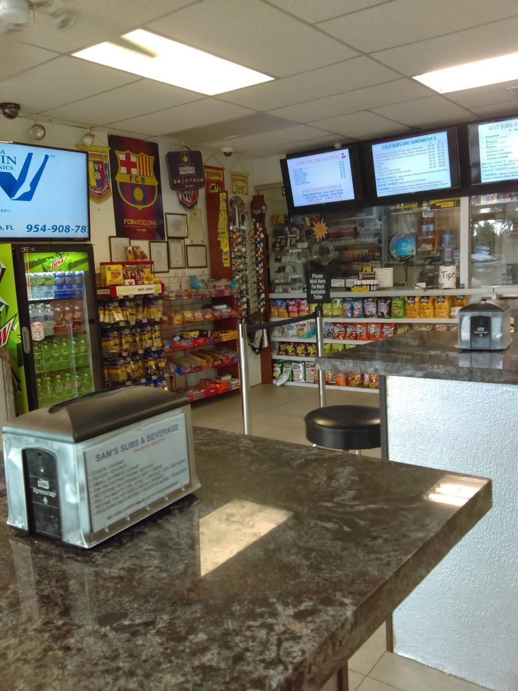 Sams Subs and Beverage | restaurant | 1749 Powerline Rd, Pompano Beach, FL 33069, USA | 9549173341 OR +1 954-917-3341