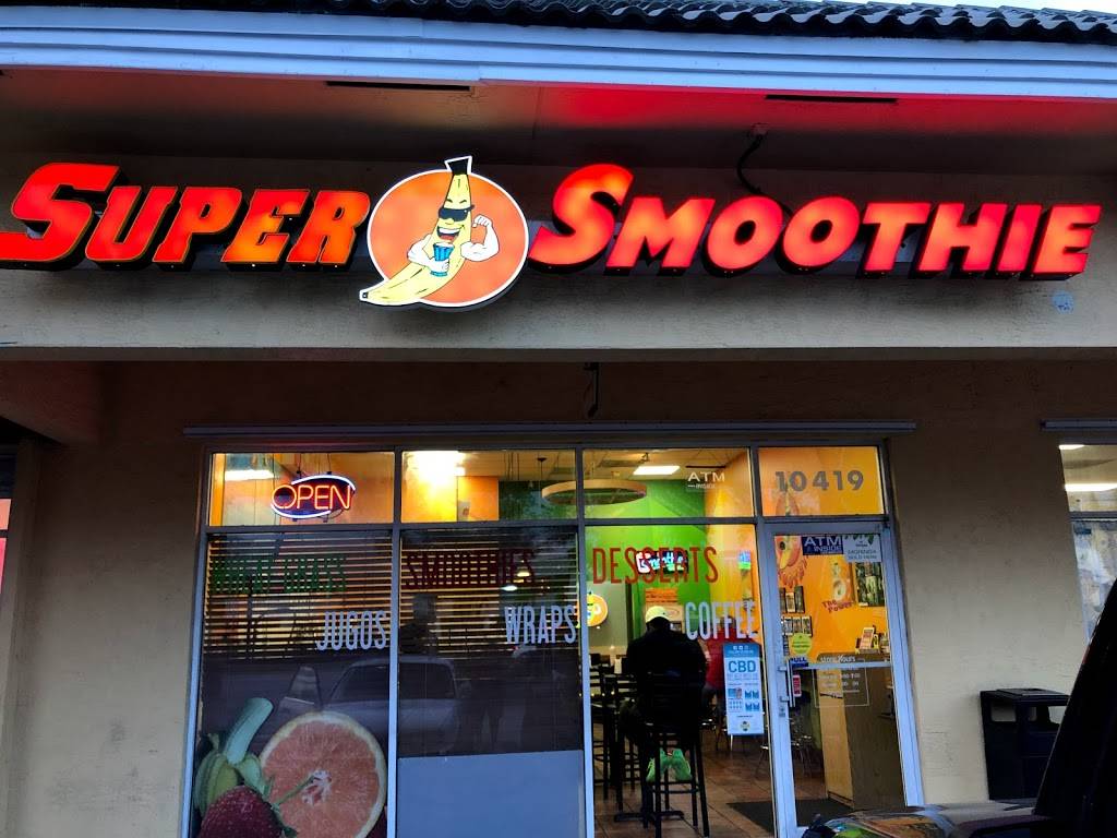 Super Smoothie | meal takeaway | 10419 NW 41st St, Doral, FL 33178, USA | 3055919320 OR +1 305-591-9320