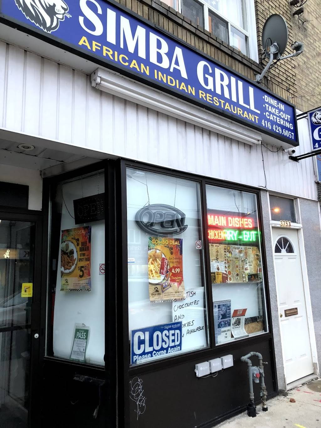 Simba Grill | restaurant | 375 Donlands Ave, East York, ON M4J 3S1, Canada | 4164296057 OR +1 416-429-6057