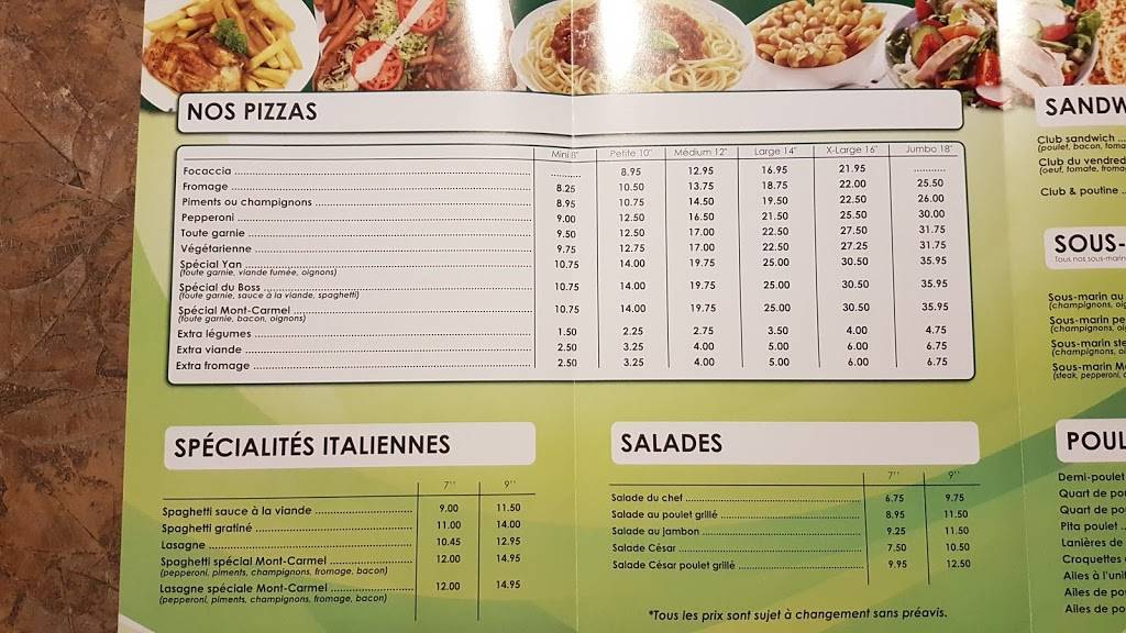 Pizzeria Mont-Carmel | restaurant | 3333 QC-157, Notre-Dame-du-Mont-Carmel, QC G0X 3J0, Canada | 8193786666 OR +1 819-378-6666