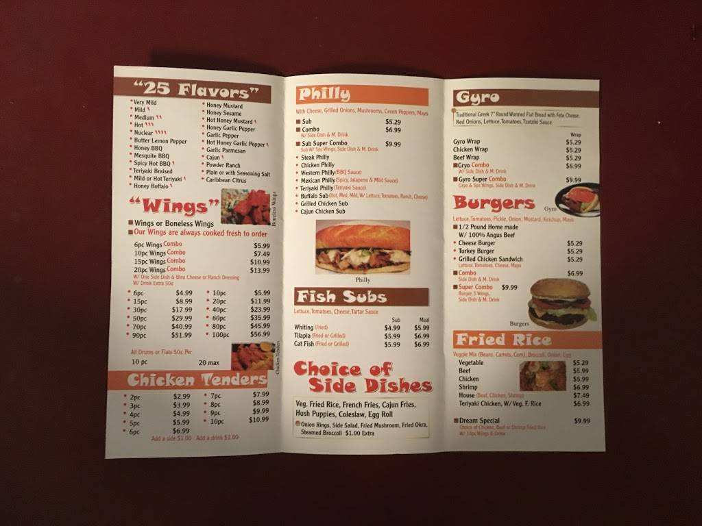 Dream Wings | restaurant | 2292 Cascade Rd SW, Atlanta, GA 30311, USA | 6789748536 OR +1 678-974-8536