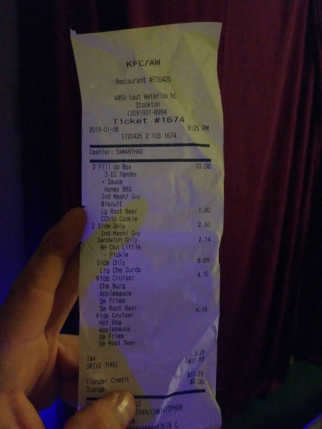 A&W | restaurant | 4450 Waterloo Rd, Stockton, CA 95215, USA | 2099318994 OR +1 209-931-8994