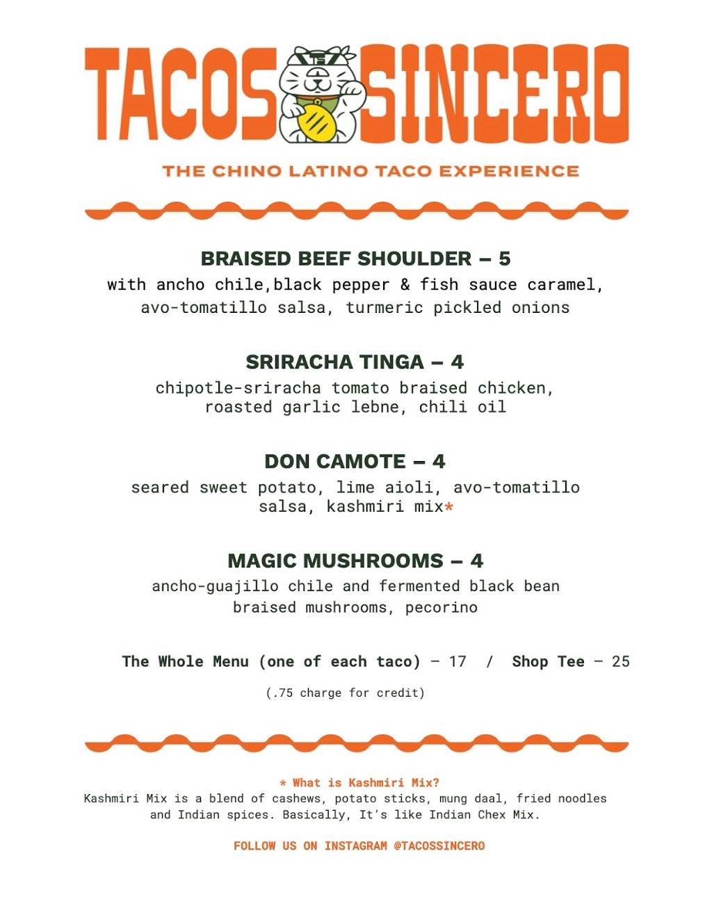 Tacos Sincero | restaurant | 2311 Magnolia St, Oakland, CA 94607, USA | 5108380622 OR +1 510-838-0622
