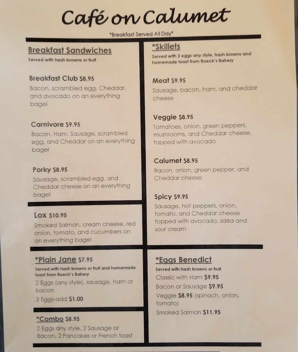 Cafe on Calumet | restaurant | 911 Calumet Ave, Kiel, WI 53042, USA | 9202866444 OR +1 920-286-6444