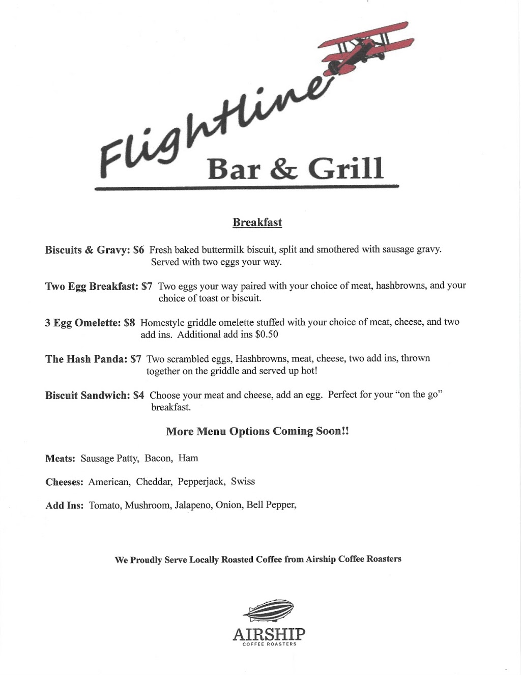 Flightline Bar & Grill | restaurant | 802 Airport Ave Suite 207, Springdale, AR 72764, USA | 4793182523 OR +1 479-318-2523
