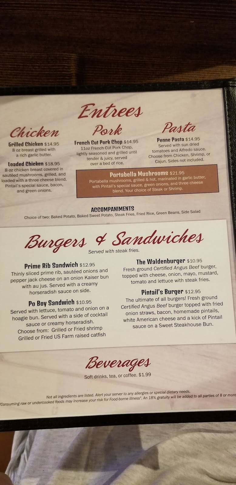 Pintails Steak & Seafood | restaurant | 8044 US 49, Weiner, AR 72479, USA | 8705792211 OR +1 870-579-2211