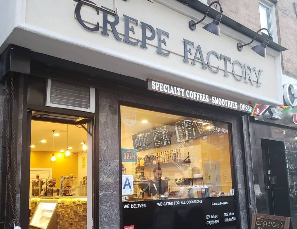 Crepe factory | cafe | 1934 Bath Ave, Brooklyn, NY 11214, USA | 7185598749 OR +1 718-559-8749