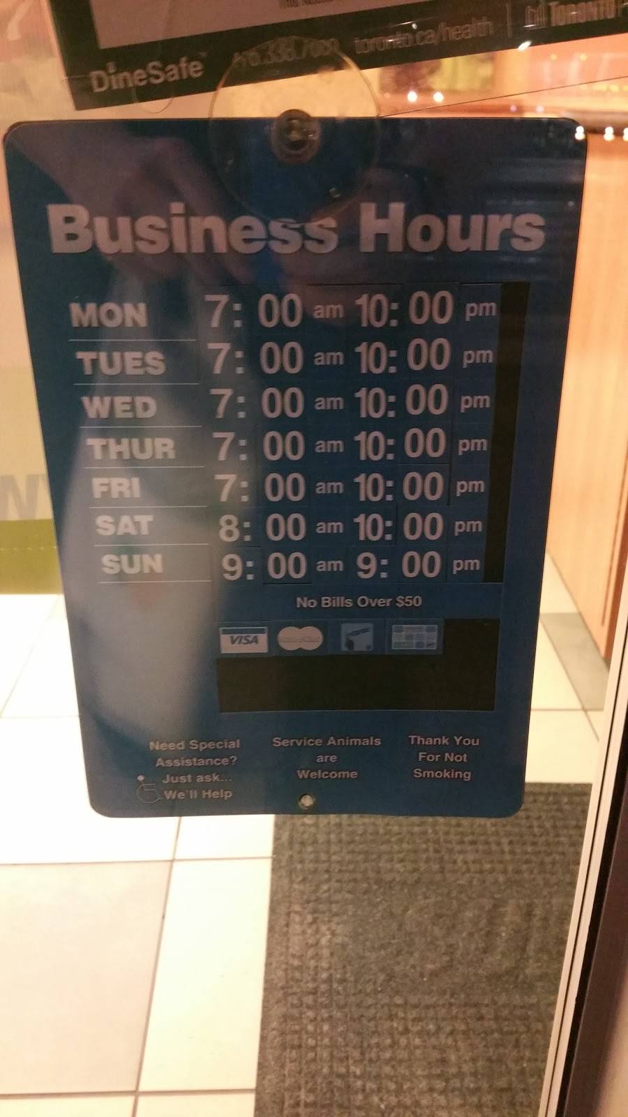 Subway | restaurant | 1095 Ellesmere Rd, Scarborough, ON M1P 2W9, Canada | 4167504541 OR +1 416-750-4541