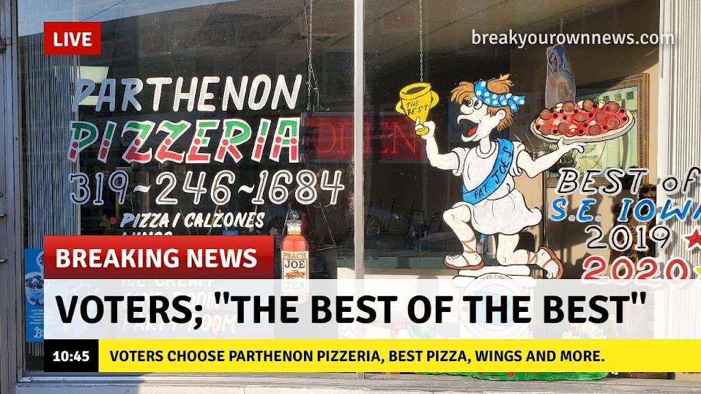 Parthenon Pizzeria | restaurant | 819 Ave G, Fort Madison, IA 52627, USA | 3192461684 OR +1 319-246-1684