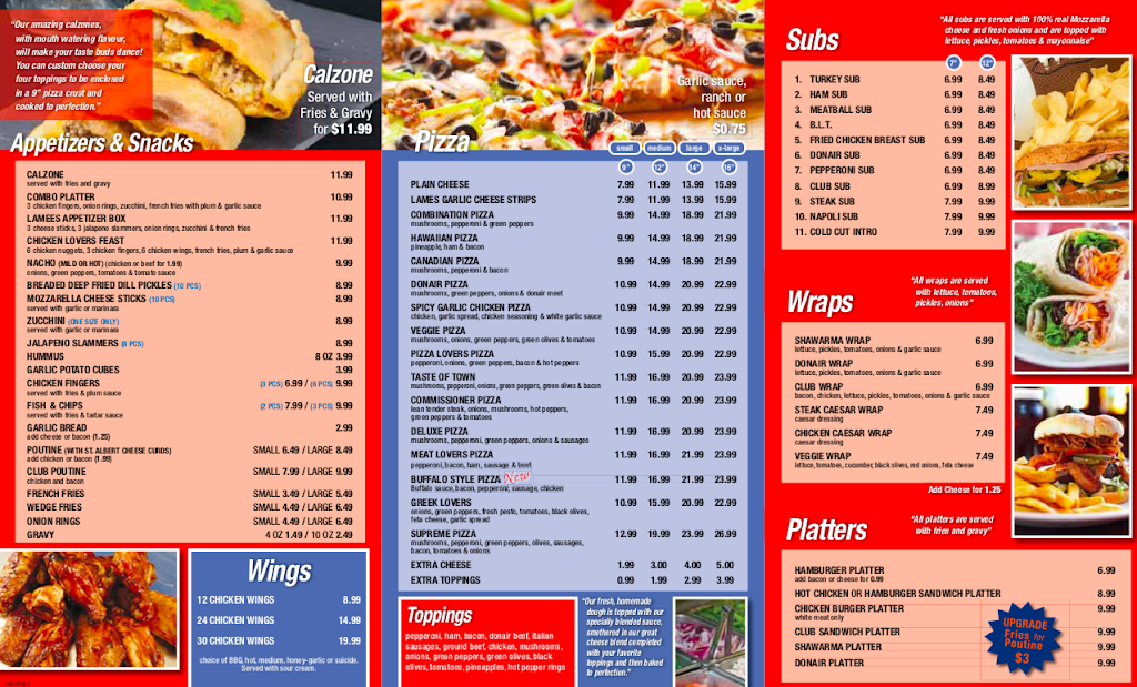 Lamees Pizza | restaurant | 6537 Bank St, Metcalfe, ON K0A 2P0, Canada | 6138215665 OR +1 613-821-5665