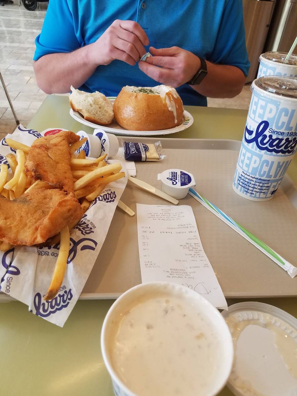 Ivars Seafood Bar | restaurant | 633 Southcenter Mall, Seattle, WA 98188, USA | 2062430608 OR +1 206-243-0608
