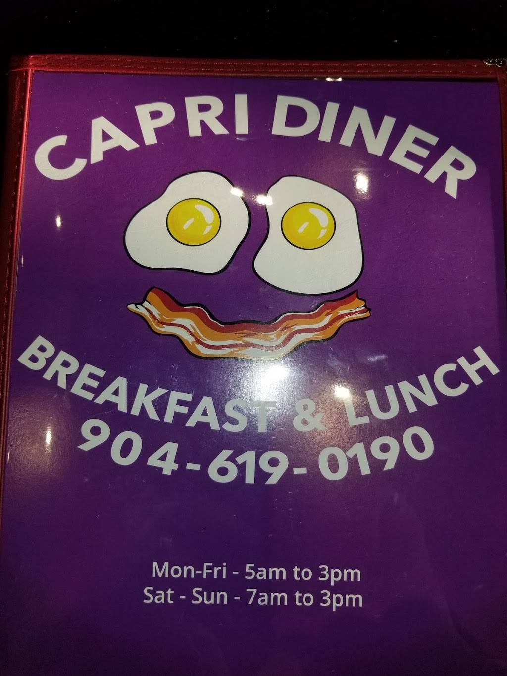 Capri Diner, Breakfast & Lunch | restaurant | 2467 Faye Road Ste #1, Jacksonville, FL 32226, USA | 9046190190 OR +1 904-619-0190