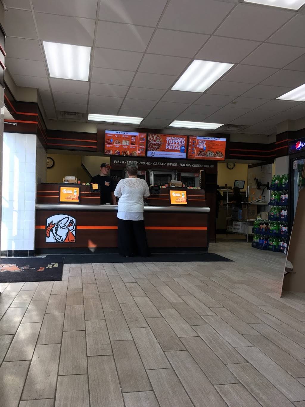 Little Caesars Pizza | meal takeaway | 110 E Badger St, Waupaca, WI 54981, USA | 7152560500 OR +1 715-256-0500
