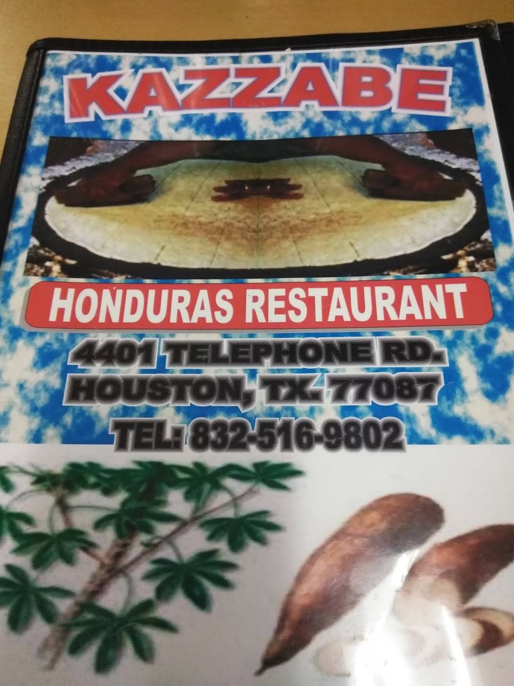 Kazabe Honduras Restaurant | restaurant | 4401 Telephone Rd, Houston, TX 77087, USA | 8325169802 OR +1 832-516-9802
