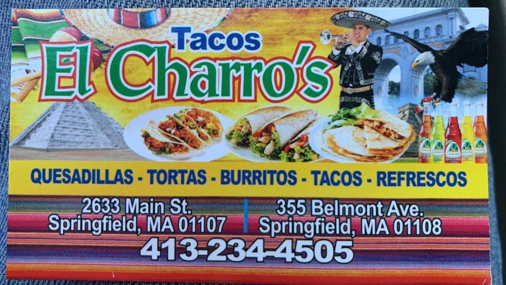 EL Charros mexican tacos food truck | restaurant | 2595 Main St, Springfield, MA 01107, USA | 4132344505 OR +1 413-234-4505