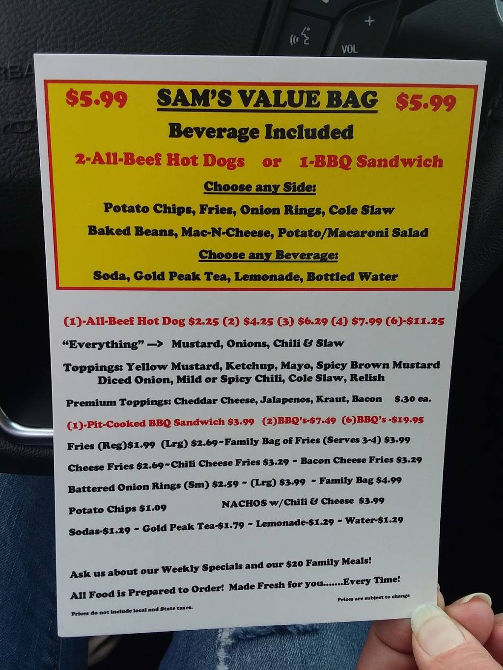 Sams Hot Dogs-Stuarts Draft, VA | restaurant | 2347 Stuarts Draft Hwy, Stuarts Draft, VA 24477, USA | 5403370733 OR +1 540-337-0733