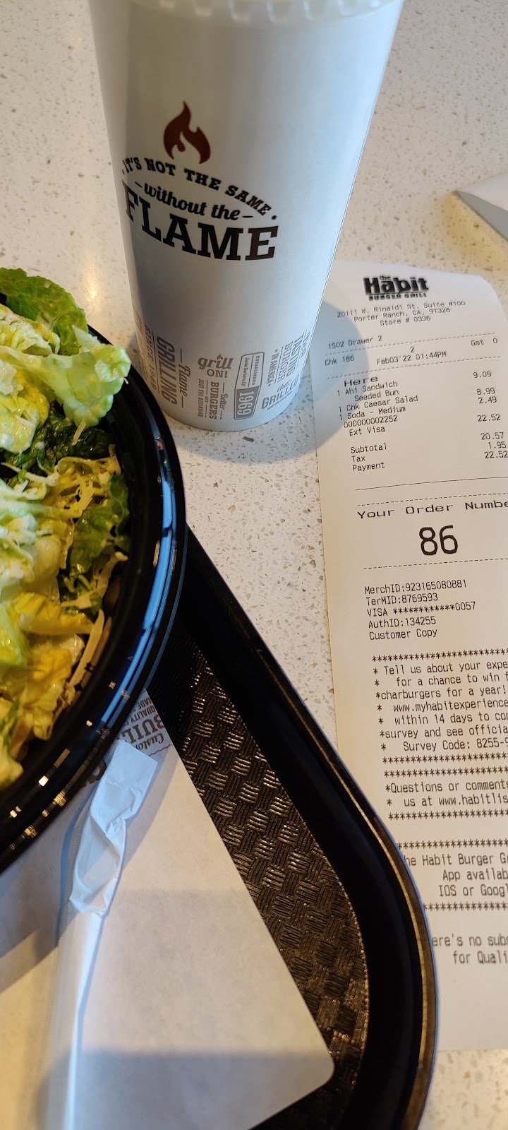 The Habit Burger Grill | restaurant | 20111 Rinaldi St Suite 100, Porter Ranch, CA 91326, USA | 3237130113 OR +1 323-713-0113