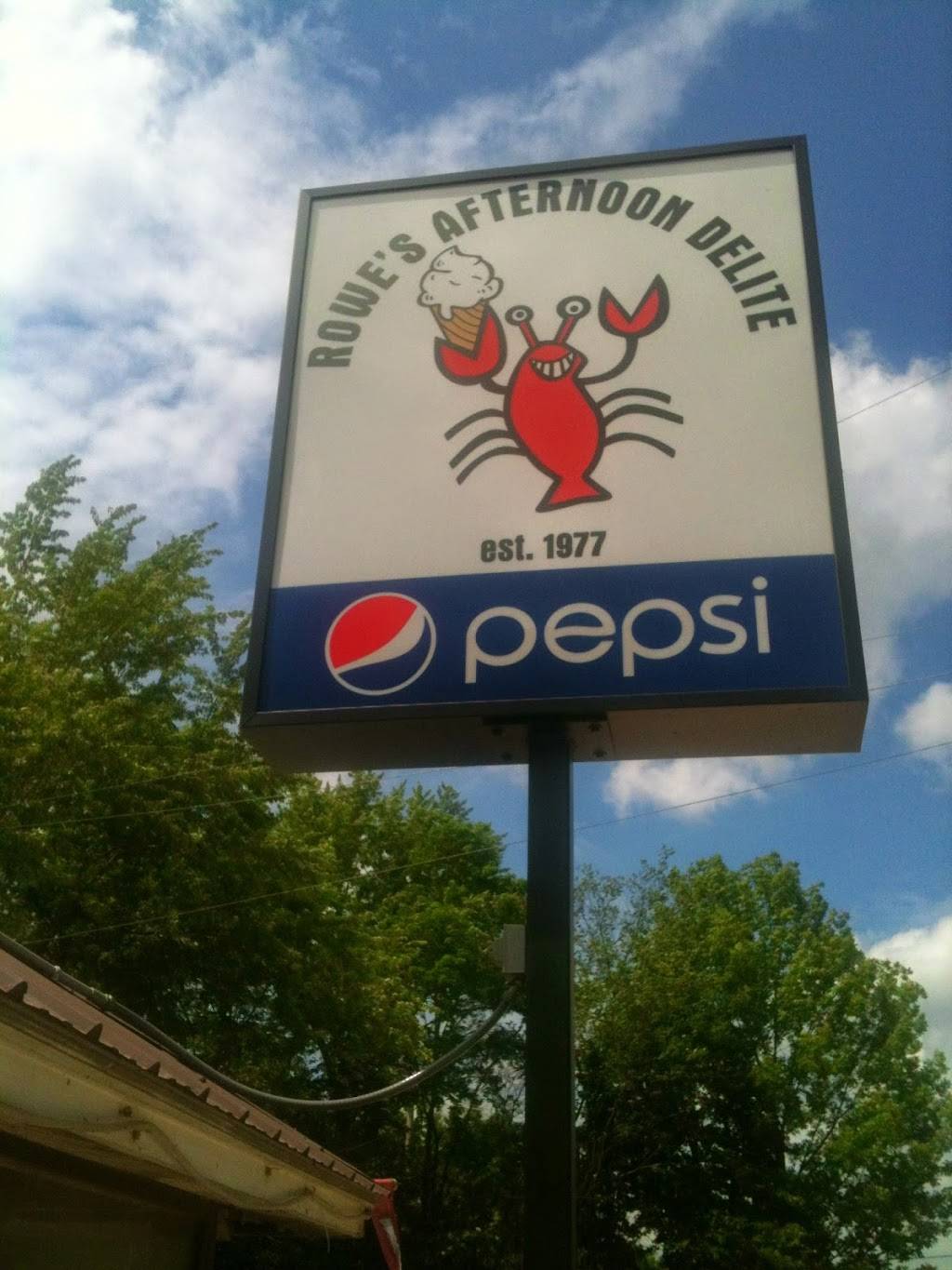 Rowes Afternoon Delite | restaurant | 856 River Rd, Mexico, ME 04257, USA | 2075628833 OR +1 207-562-8833