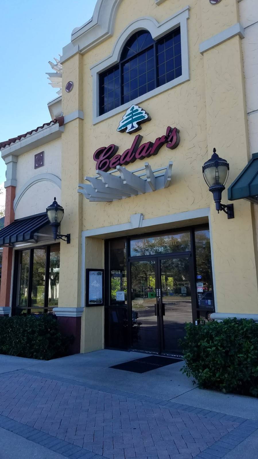 Cedars Restaurant | restaurant | 7732 W Sand Lake Rd, Orlando, FL 32819, USA | 4073516000 OR +1 407-351-6000
