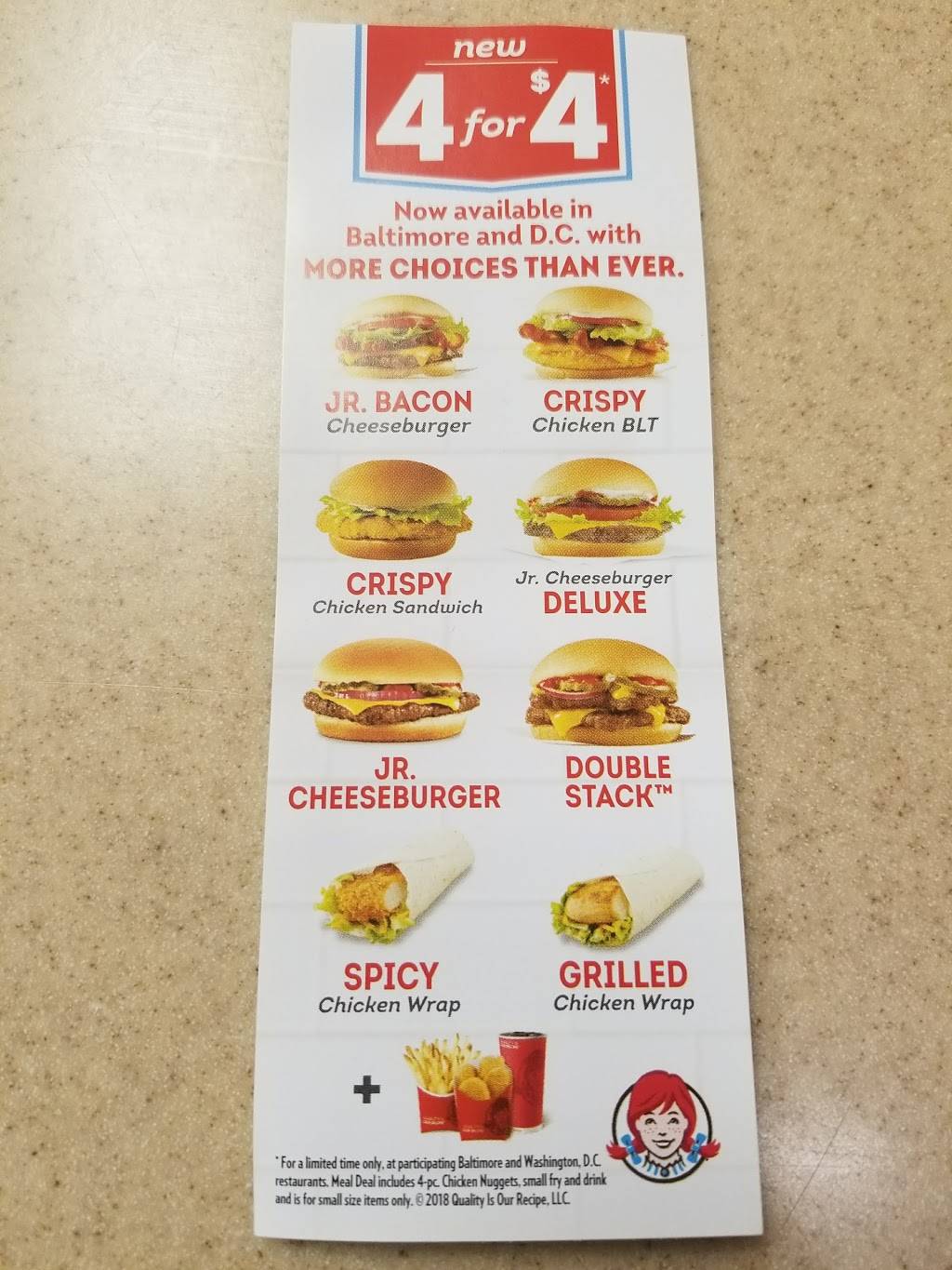 Wendys | restaurant | 8907 Woodyard Rd, Clinton, MD 20735, USA | 3018682569 OR +1 301-868-2569