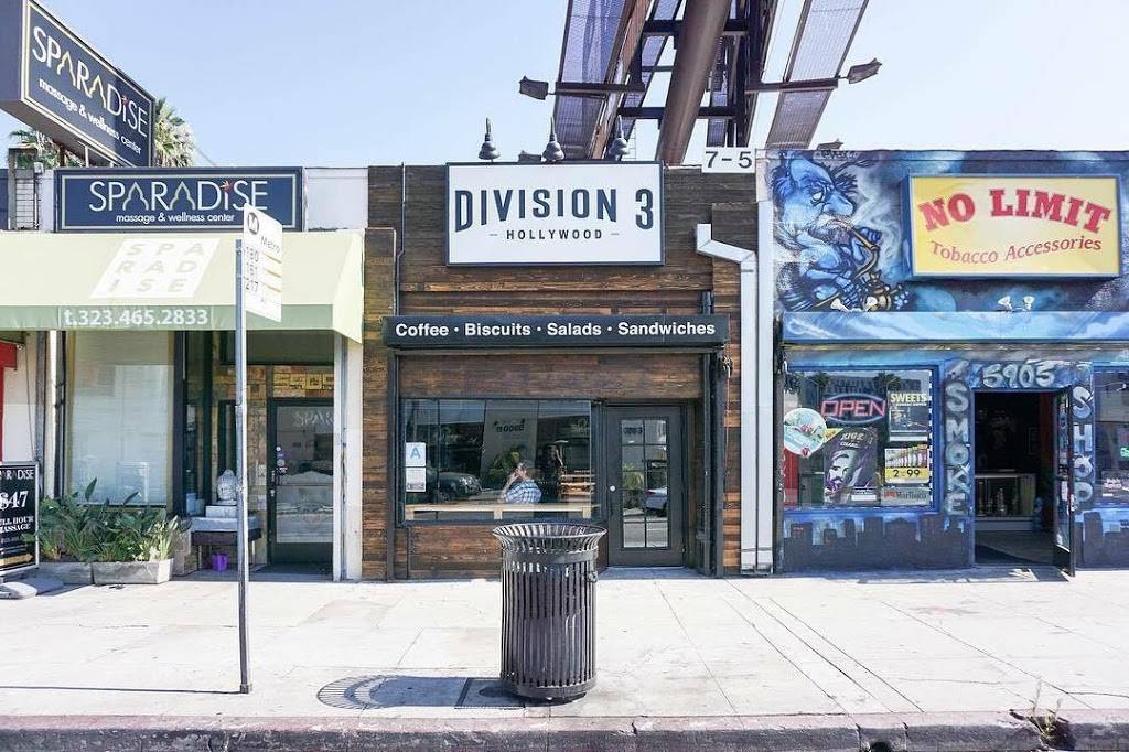 Division 3 Hollywood | cafe | 5907 Hollywood Blvd, Los Angeles, CA 90028, USA | 3237450007 OR +1 323-745-0007