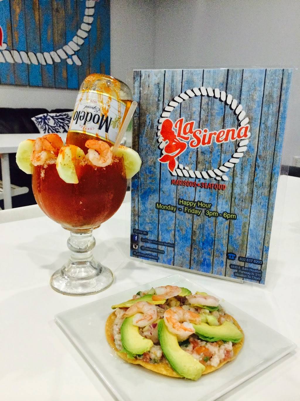 La Sirena Mariscos Seafood | restaurant | 6830 East Sam Houston Pkwy N #210, Houston, TX 77049, USA | 8326178293 OR +1 832-617-8293