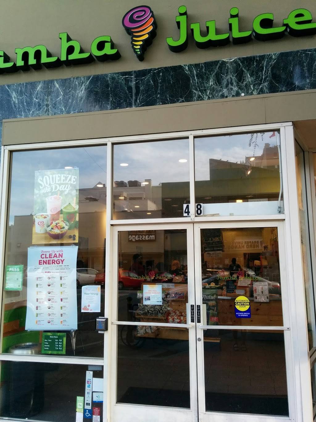 Jamba Juice | restaurant | 48 E 4th Ave, San Mateo, CA 94401, USA | 6505583918 OR +1 650-558-3918