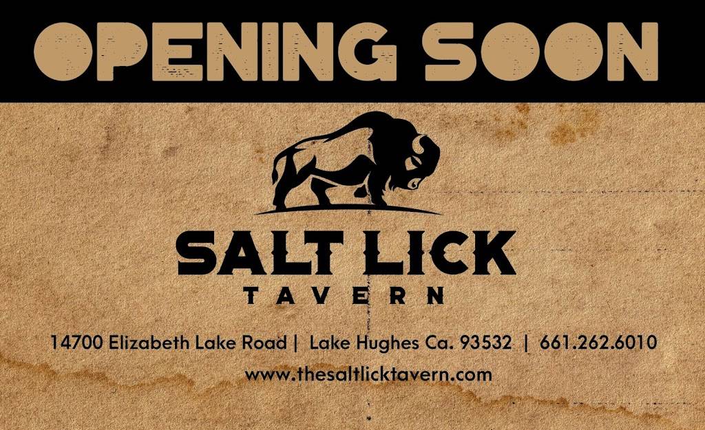 Salt Lick Tavern | restaurant | 14700 Elizabeth Lake Rd, Lake Hughes, CA 93532, USA | 6612626010 OR +1 661-262-6010