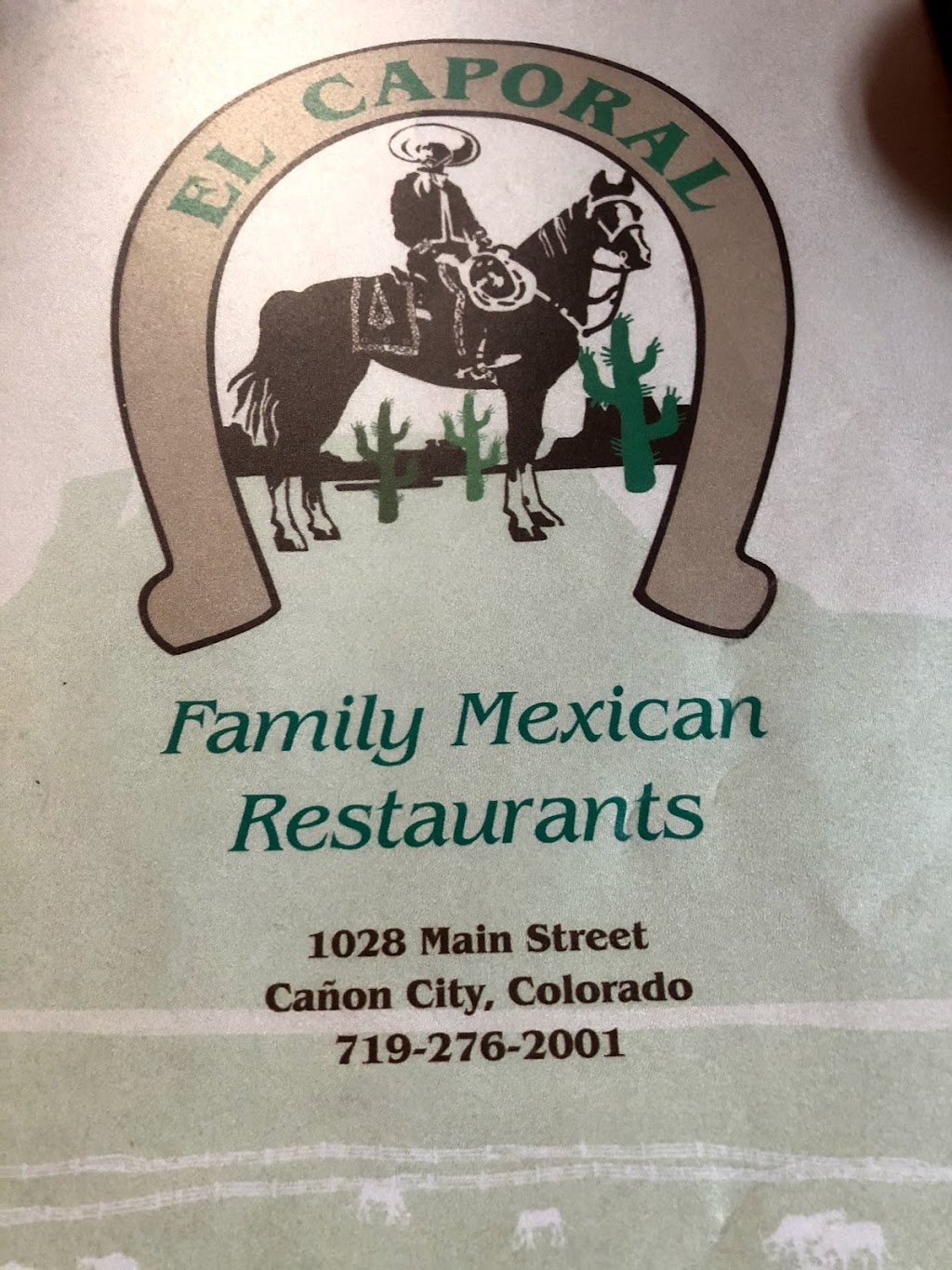 El Caporal Family Mexican Restaurant | restaurant | 1028 Main St, Cañon City, CO 81212, USA | 7192762001 OR +1 719-276-2001