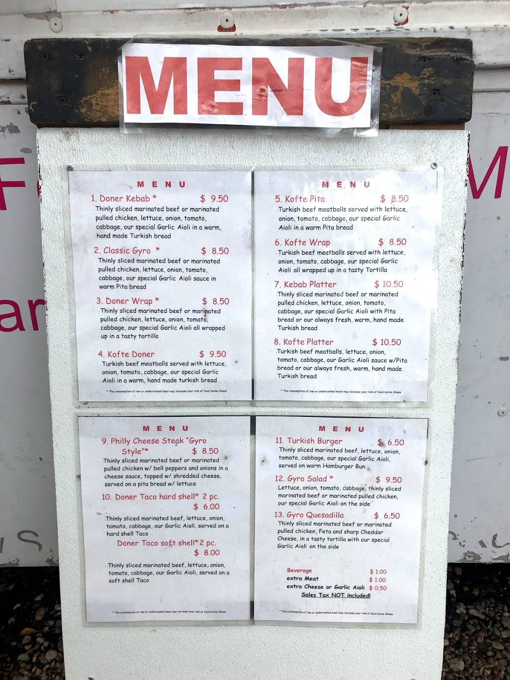 Doner Kebab King Karl | restaurant | Different locations every day See Facebook Diff, Round Rock, TX 78664, USA | 2397380062 OR +1 239-738-0062