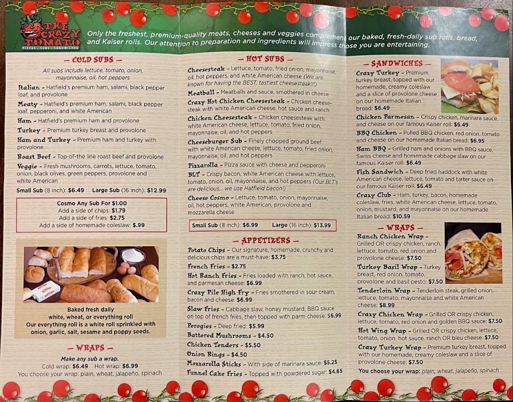 The Crazy Tomato | restaurant | 857 W 3rd St, Williamsport, PA 17701, USA | 5705677528 OR +1 570-567-7528