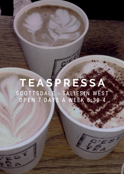 Teaspressa | cafe | 12621 N Taliesin Dr Way, Scottsdale, AZ 85259, USA | 4806275378 OR +1 480-627-5378