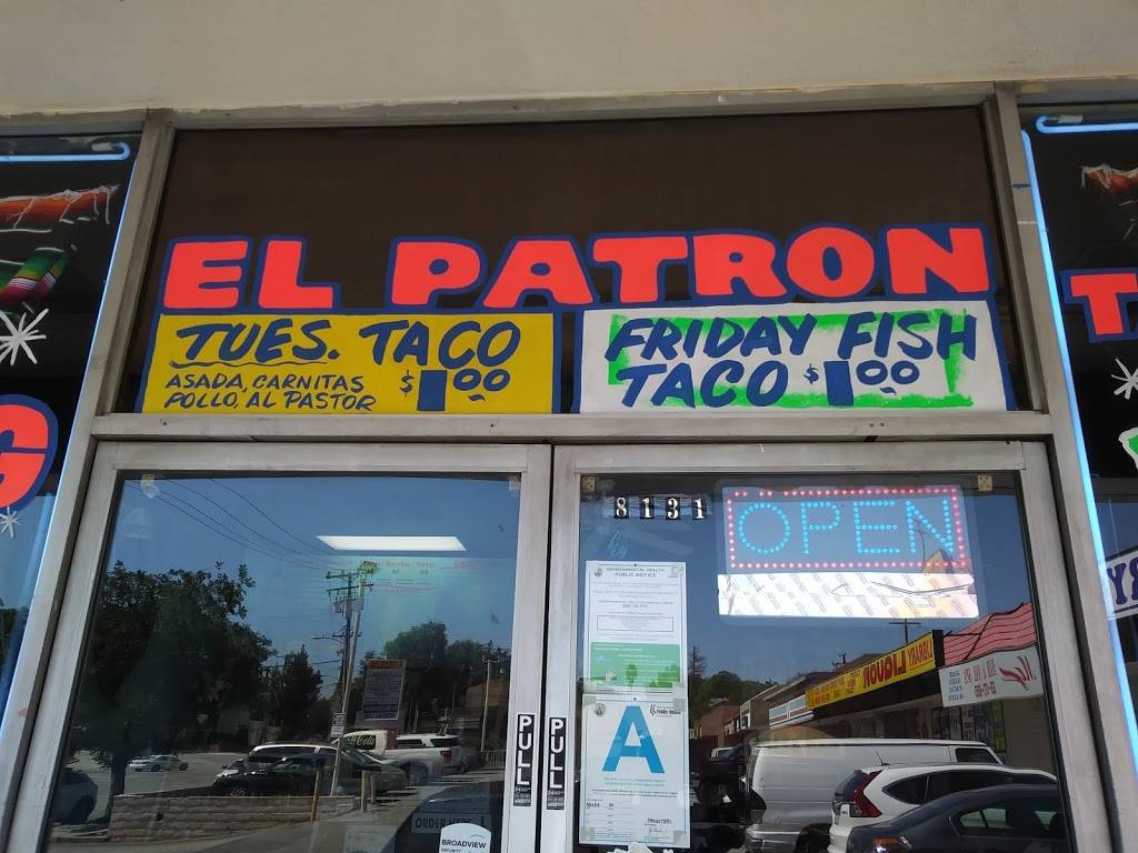 El Patron Tacos Baja | restaurant | 8131 Arroyo Dr, Rosemead, CA 91770, USA | 6267827151 OR +1 626-782-7151