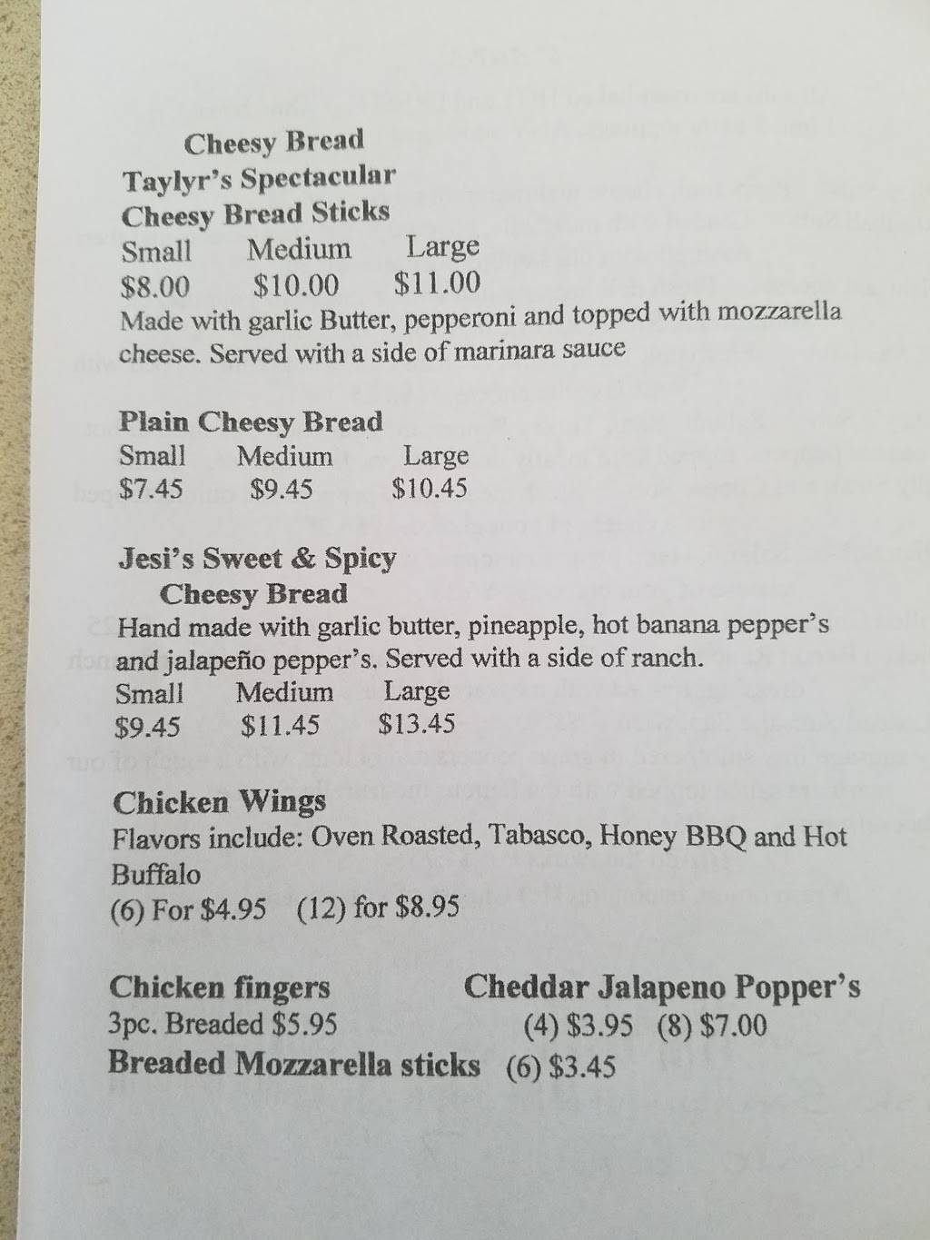 White Eyes Pizza & Carry Out | restaurant | 26366 County Road 171, Fresno, OH 43824, USA | 7405459046 OR +1 740-545-9046