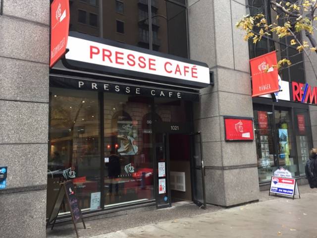 Presse Café | cafe | Presse café, 1021 Boulevard de Maisonneuve O, Montréal, QC H3A 3C8, Canada | 5148445999 OR +1 514-844-5999