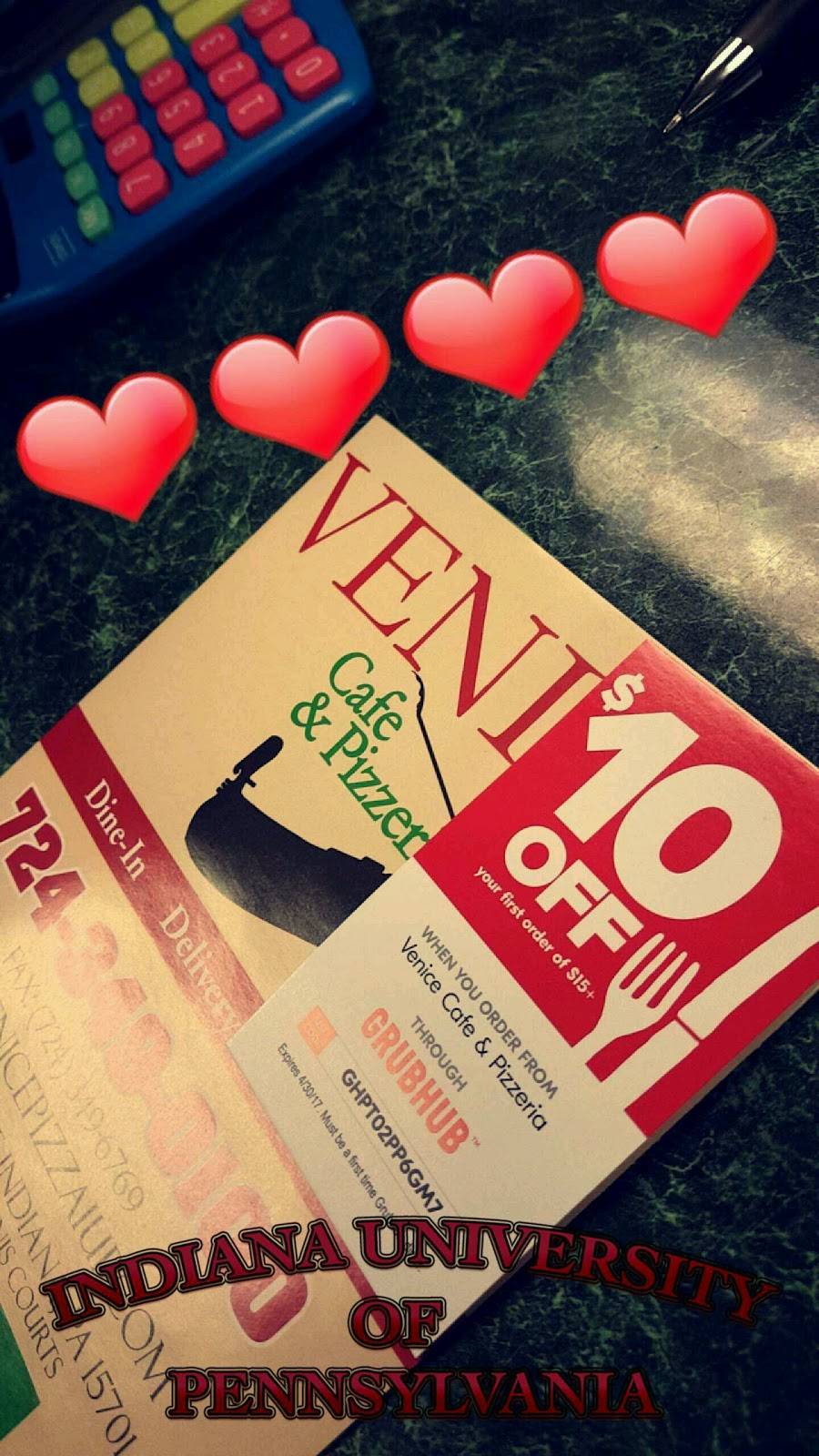 Venice Cafe & Pizzeria | restaurant | 504 S 13th St, Indiana, PA 15701, USA | 7243490100 OR +1 724-349-0100