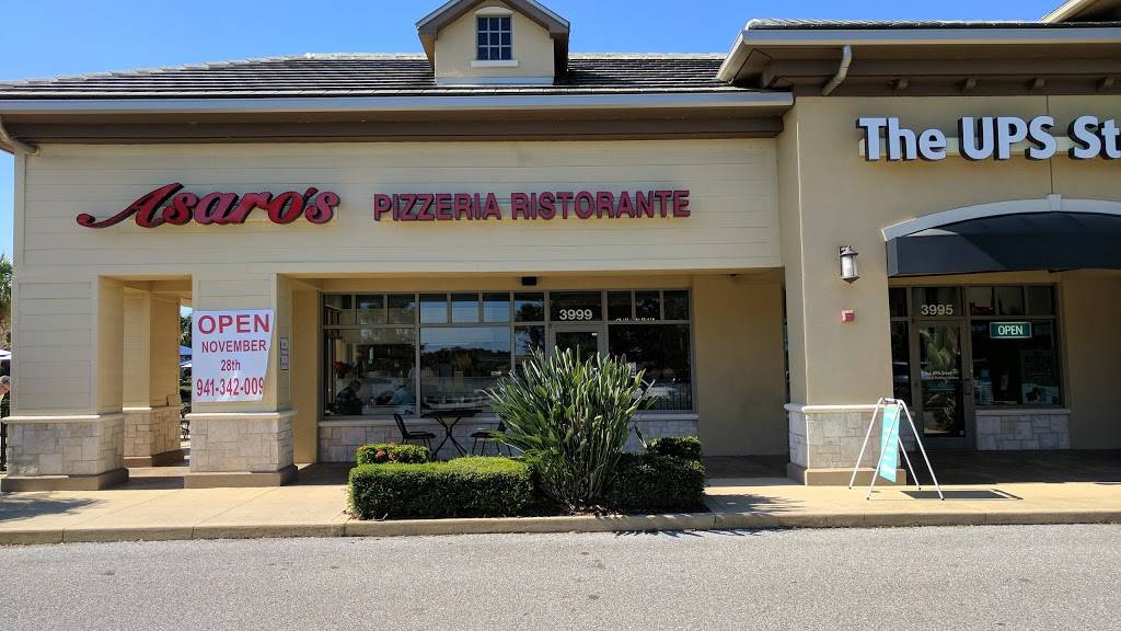 Asaros Pizzeria Restaurante | restaurant | 8320 Bee Ridge Rd, Sarasota, FL 34241, USA | 9413420090 OR +1 941-342-0090